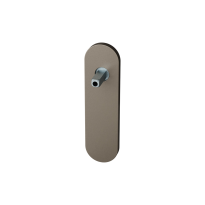 GPF1110.A3 short backplate rounded Mocca blend with welded knob fastener