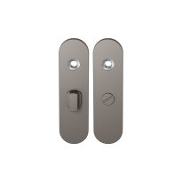 GPF1110.A3 short backplate rounded bathroom 55/8 big knob Mocca blend