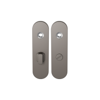 GPF1110.A3 short backplate rounded bathroom 63/8 big knob Mocca blend