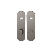 GPF1110.A3 short backplate rounded bathroom 72/8 big knob Mocca blend