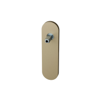 GPF1110.A4.401 short backplate rounded lock 56 Champagne blend with welded knob fastener