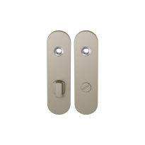 GPF1110.A4 short backplate rounded bathroom 72/8 big knob Champagne blend