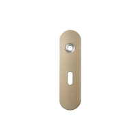 GPF1110.A4L short backplate rounded lock 56 left handed Champagne blend