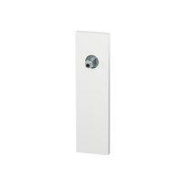GPF1115.62.442 short backplate rectangular lock 72PZ white with welded knob fastener