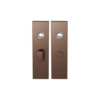 GPF1115.A2 short backplate rectangular bathroom 55/8 big knob Bronze blend