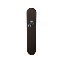 GPF1120.A1 long backplate rounded Dark blend with welded knob fastener