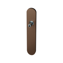 GPF1120.A2.400 long backplate rounded blind Bronze blend with welded knob fastener