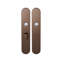 GPF1120.A2 long backplate rounded bathroom 55/8 big knob Bronze blend