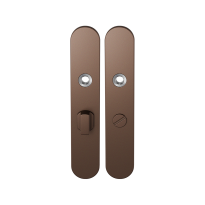 GPF1120.A2 long backplate rounded bathroom 57/5 big knob Bronze blend