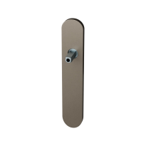 GPF1120.A3.401 long backplate rounded lock 56 Mocca blend with welded knob fastener