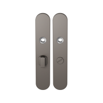 GPF1120.A3 long backplate rounded bathroom 57/5 big knob Mocca blend