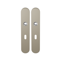 GPF1120.A4 long backplate rounded lock 56 Champagne blend