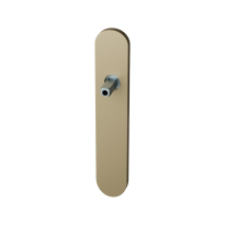 GPF1120.A4.442 long backplate rounded lock 72PZ Champagne blend with welded knob fastener