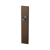 GPF1125.A2.411 long backplate rectangular lock 72 Bronze blend with welded knob fastener