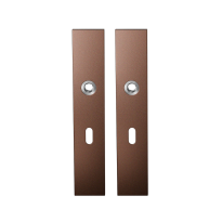 GPF1125.A2 long backplate rectangular lock 56 Bronze blend