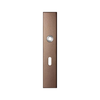 GPF1125.A2L long backplate rectangular lock 56 left handed Bronze blend