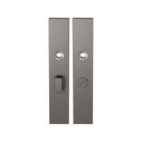 GPF1125.A3 long backplate rectangular bathroom 55/8 big knob Mocca blend