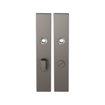 GPF1125.A3 long backplate rectangular bathroom 63/8 big knob Mocca blend