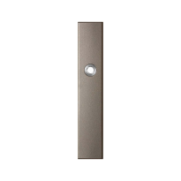 GPF1125.A3L long backplate rectangular blind left handed Mocca blend