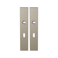 GPF1125.A4 long backplate rectangular lock 56 Champagne blend