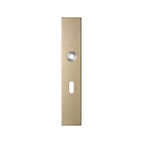 GPF1125.A4L long backplate rectangular lock 56 left handed Champagne blend