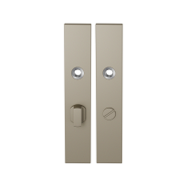 GPF1125.A4 long backplate rectangular bathroom 63/8 big knob Champagne blend