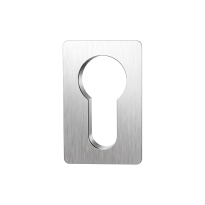 GPF1142.09 keyhole escutcheon 28x28x1,5mm satin stainless steel