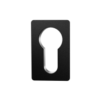 GPF1142.61 keyhole escutcheon 28x28x1,5mm black