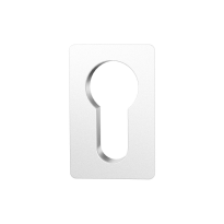GPF1142.62 keyhole escutcheon 28x28x1,5mm white