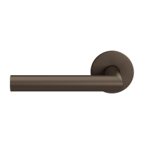 GPF115VRA1 Dark Blend L-angled model 19mm door handle on rose 53x6mm pointing left
