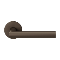 GPF115VRA1 Dark Blend L-angled model 19mm door handle on rose 53x6mm