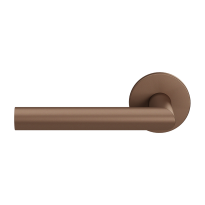 GPF115VRA2 Bronze Blend L-angled model 19mm door handle on rose 53x6mm pointing left