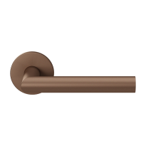 GPF115VRA2 Bronze Blend L-angled model 19mm door handle on rose 53x6mm