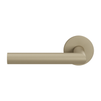 GPF115VRA4 Champagne Blend L-angled model 19mm door handle on rose 53x6mm