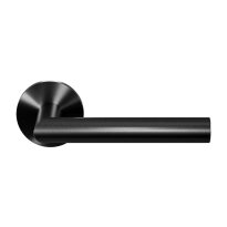 GPF115VRP5 PVD Black door handle on rose 