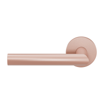 GPF115VRT2 door handle on rose pointing left Blush