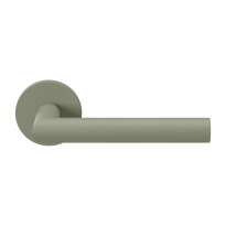 GPF115VRU2 door handle on rose pointing right