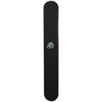 GPF1170.61.411 long backplate XL rounded lock 72 black with welded knob fastener