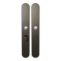 GPF1170.A1 long backplate rounded bathroom 55/8 big knob Dark blend