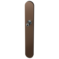 GPF1170.A2.401 long backplate XL rounded lock 56 Bronze blend with welded knob fastener