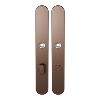 GPF1170.A2 long backplate rounded bathroom 72/8 big knob Bronze blend