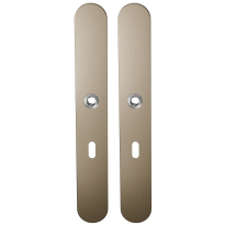 GPF1170.A4 long backplate rounded lock 56 Champagne blend