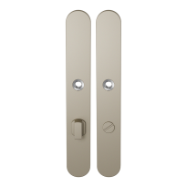 GPF1170.A4 long backplate rounded bathroom 72/8 big knob Champagne blend