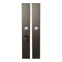 GPF1175.A1 long backplate rectangular bathroom 55/8 big knob Dark blend