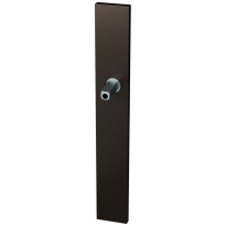 GPF1175.A1 long backplate XL rectangular Dark blend with welded knob fastener