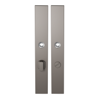 GPF1175.A3 long backplate rectangular bathroom 63/8 big knob Mocca blend