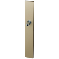 GPF1175.A4.432 long backplate XL rectangular lock 55PZ Champagne blend with welded knob fastener