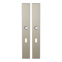 GPF1175.A4 long backplate rectangular lock 56 Champagne blend