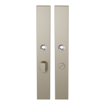 GPF1175.A4 long backplate rectangular bathroom 55/8 big knob Champagne blend