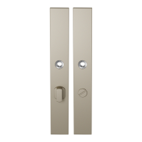 GPF1175.A4 long backplate rectangular bathroom 63/8 big knob Champagne blend